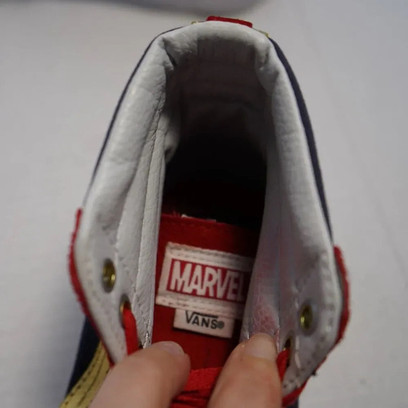 Vans Captain Marvel Men's 5 Women's 6.5 Limited Edition SK8 Hi Sneakers - Picture 4 of 7